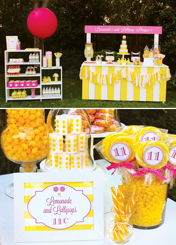 {Pink & Yellow} Lemonade & Lollipop Shoppe // Hostess with the