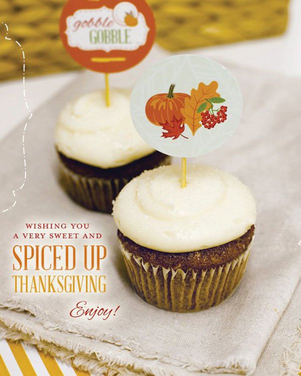 ginger spice cupcakes with cream cheese frosting