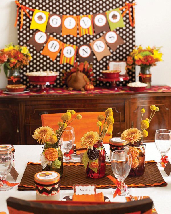 kids thanksgiving table
