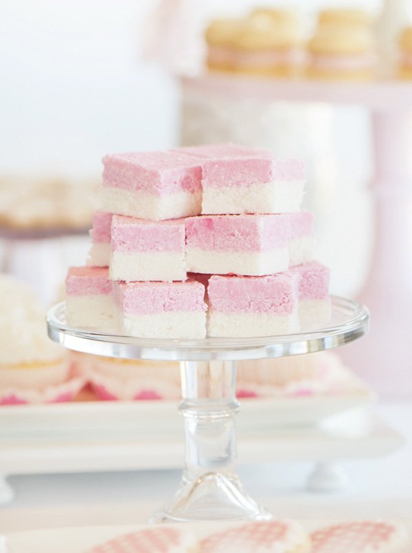 pink and white dessert