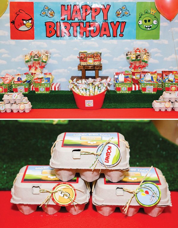angry birds party favors