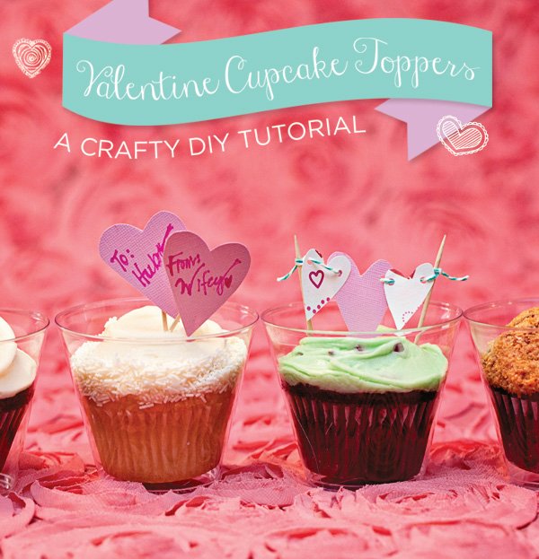 valentine cupcake toppers for a crafty diy tutorial