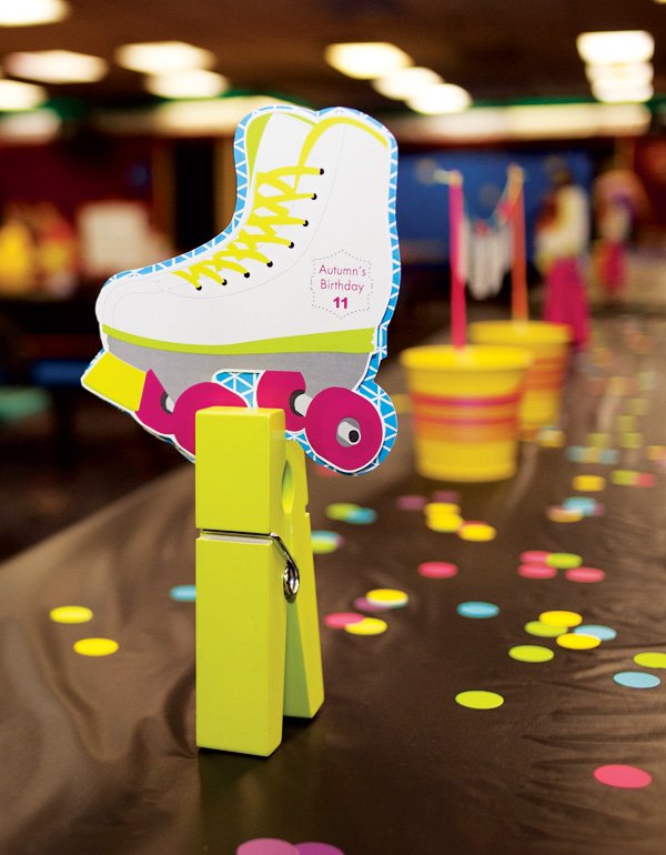 neon roller skating party ideas