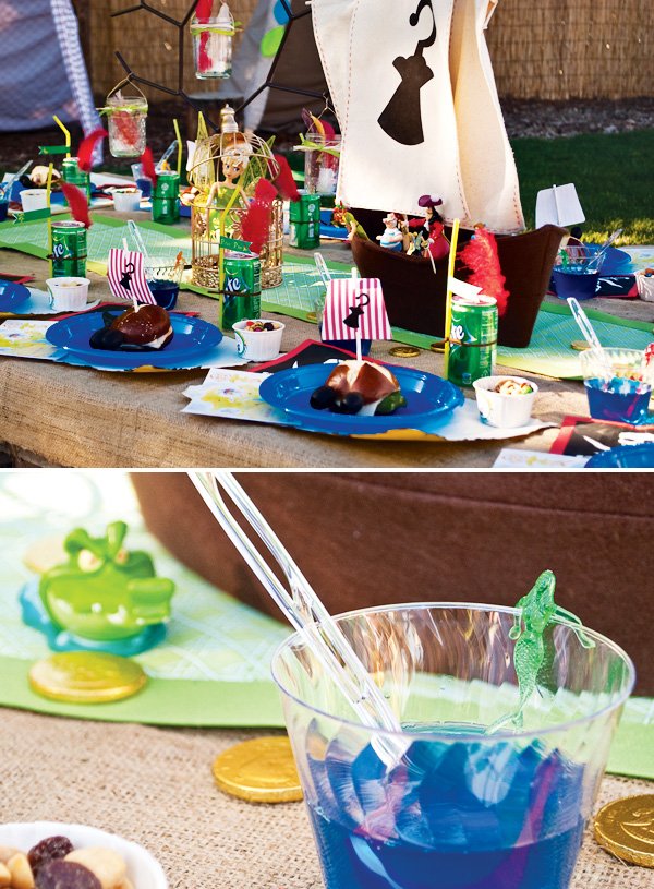 Peter Pan Mermaid Party Cups