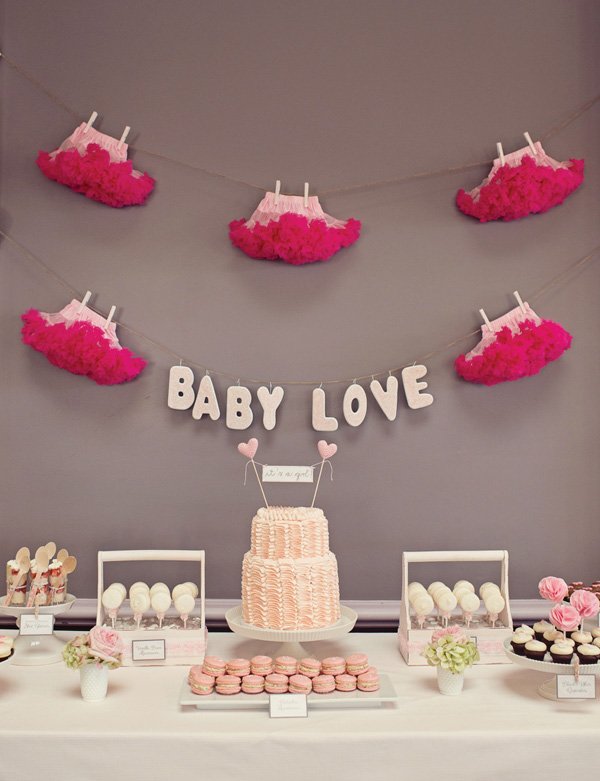baby shower dessert table