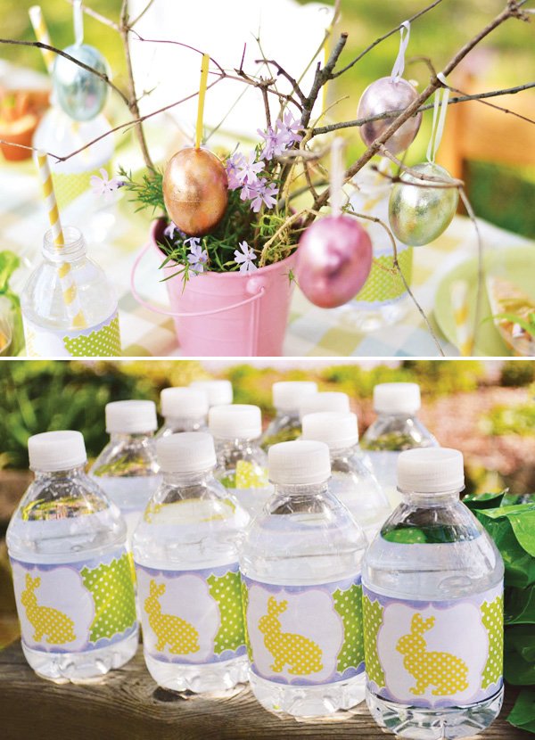 easter centerpiece idea for a kids easter playdate