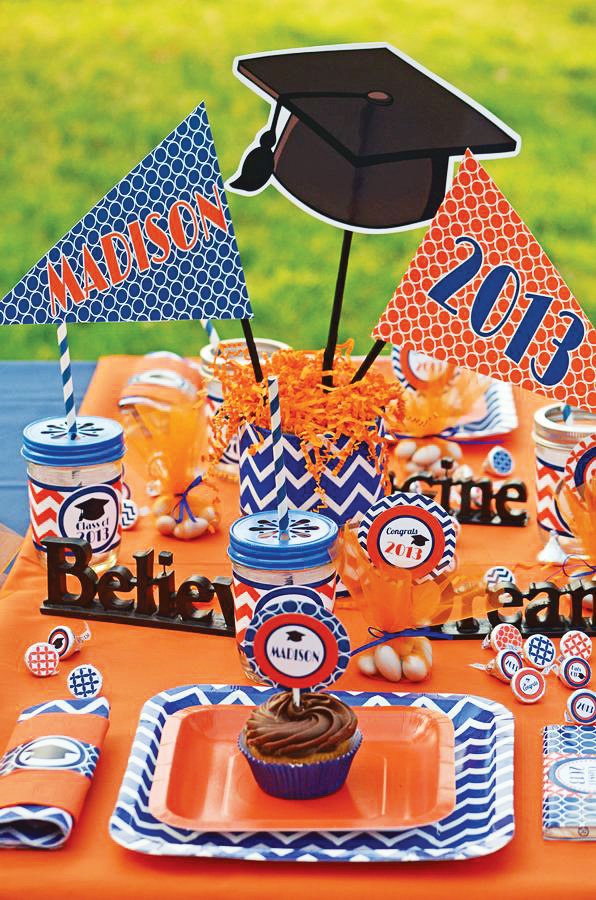 graduation party tablescape