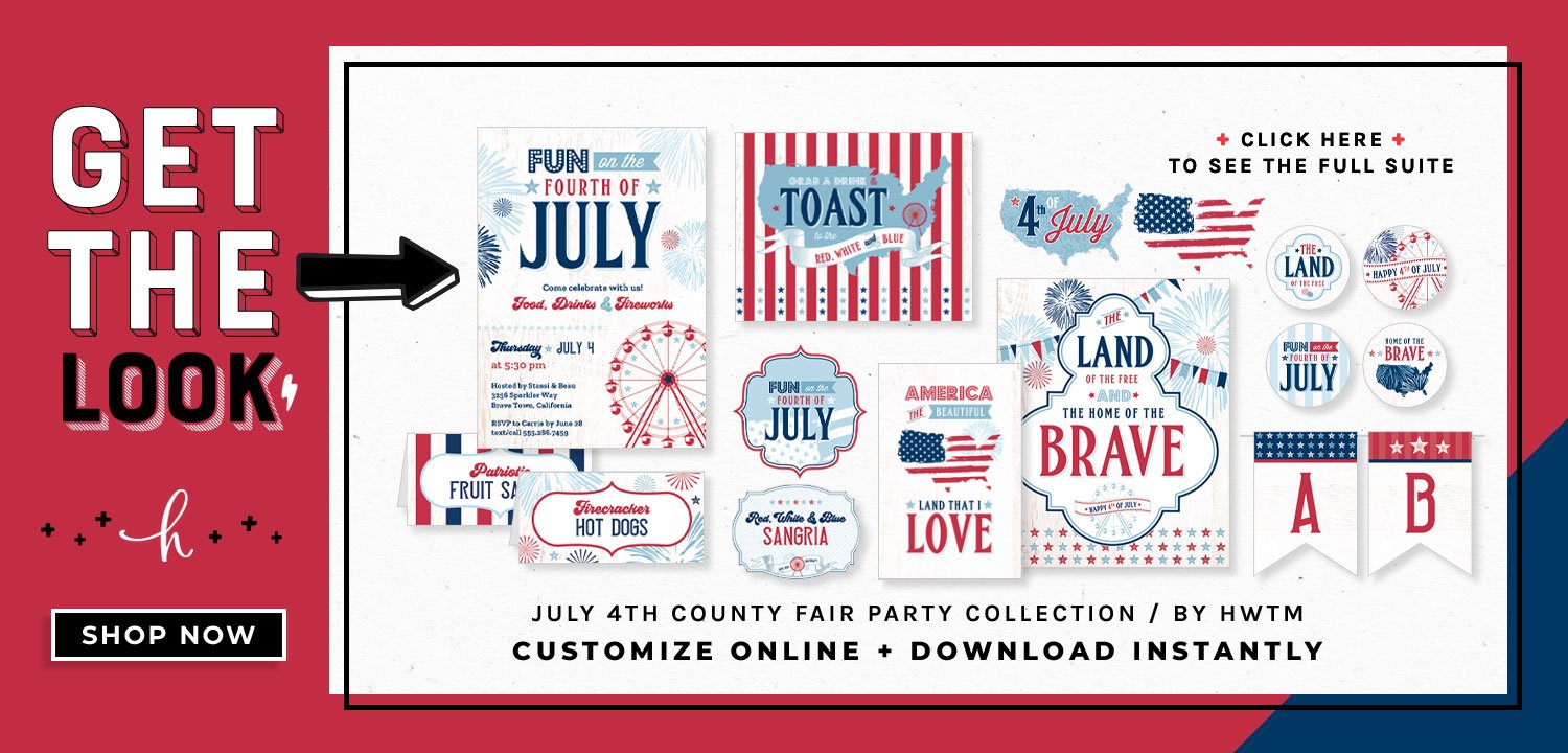 4th of July County Fair Printables
