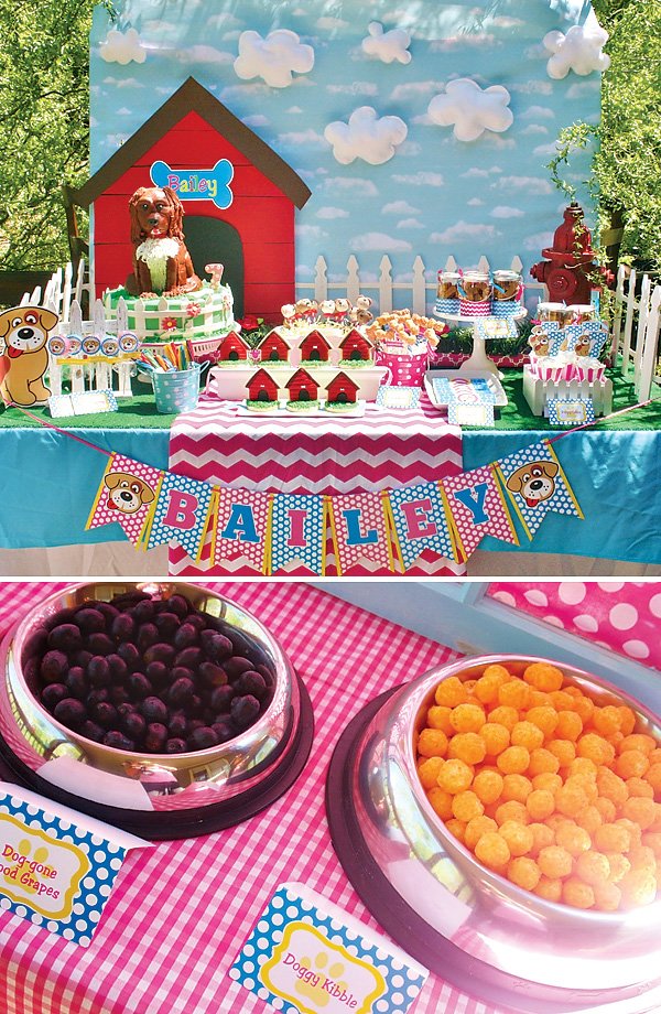 Playful Doggy Party Ideas Girls Birthday Hostess With The