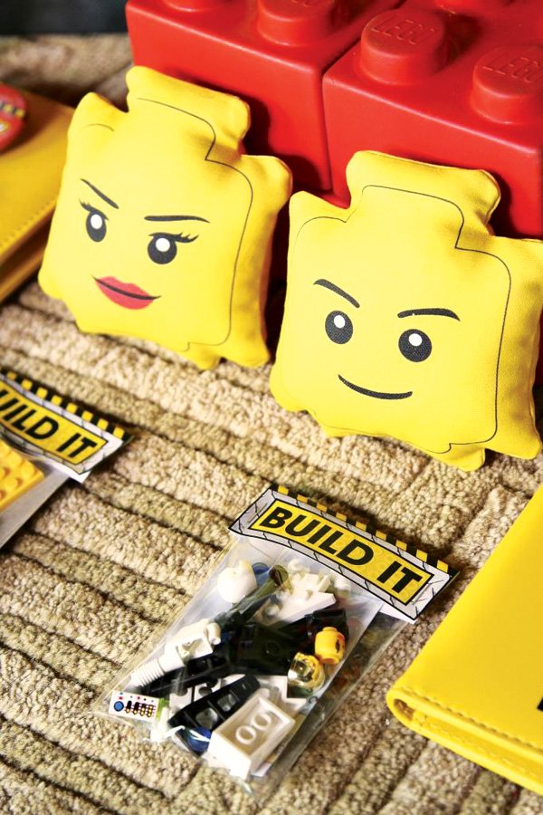 Lego pillow party decorations
