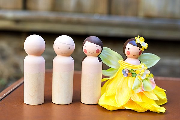 diy wooden peg fairy doll tutorial