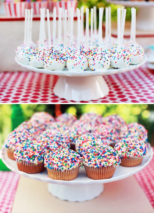 Sprinkle Cupcakes & Cake Pops