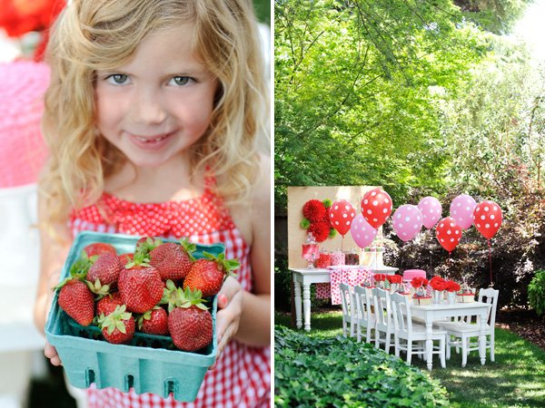Cute Strawberry Picnic Party