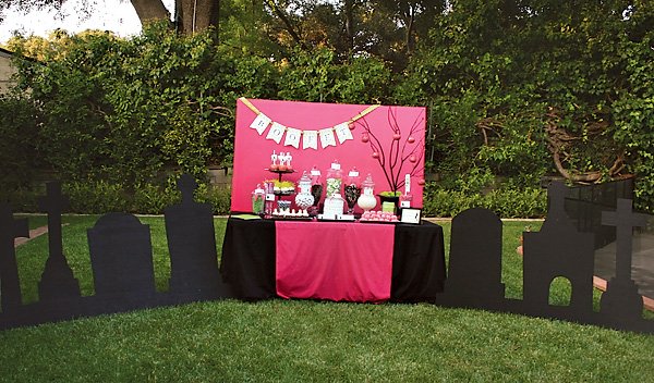 Cemetary Inspired Dessert Table