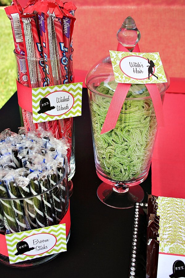 Halloween Candy with GIrly Zombie Labels
