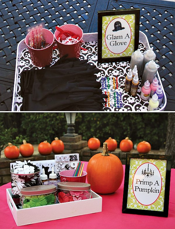 "Primp a Pumpkin" Decorating Station