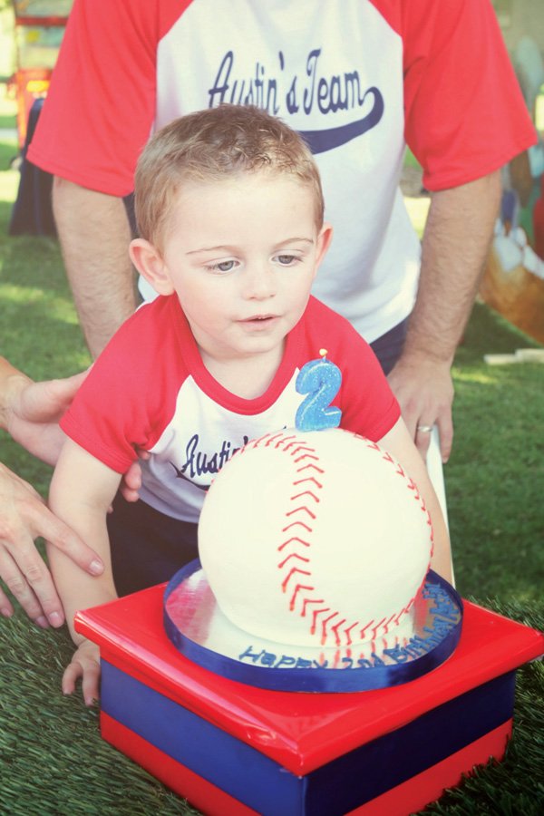 baseball field cake