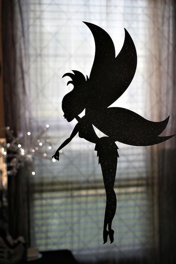 black glitter twilight fairy