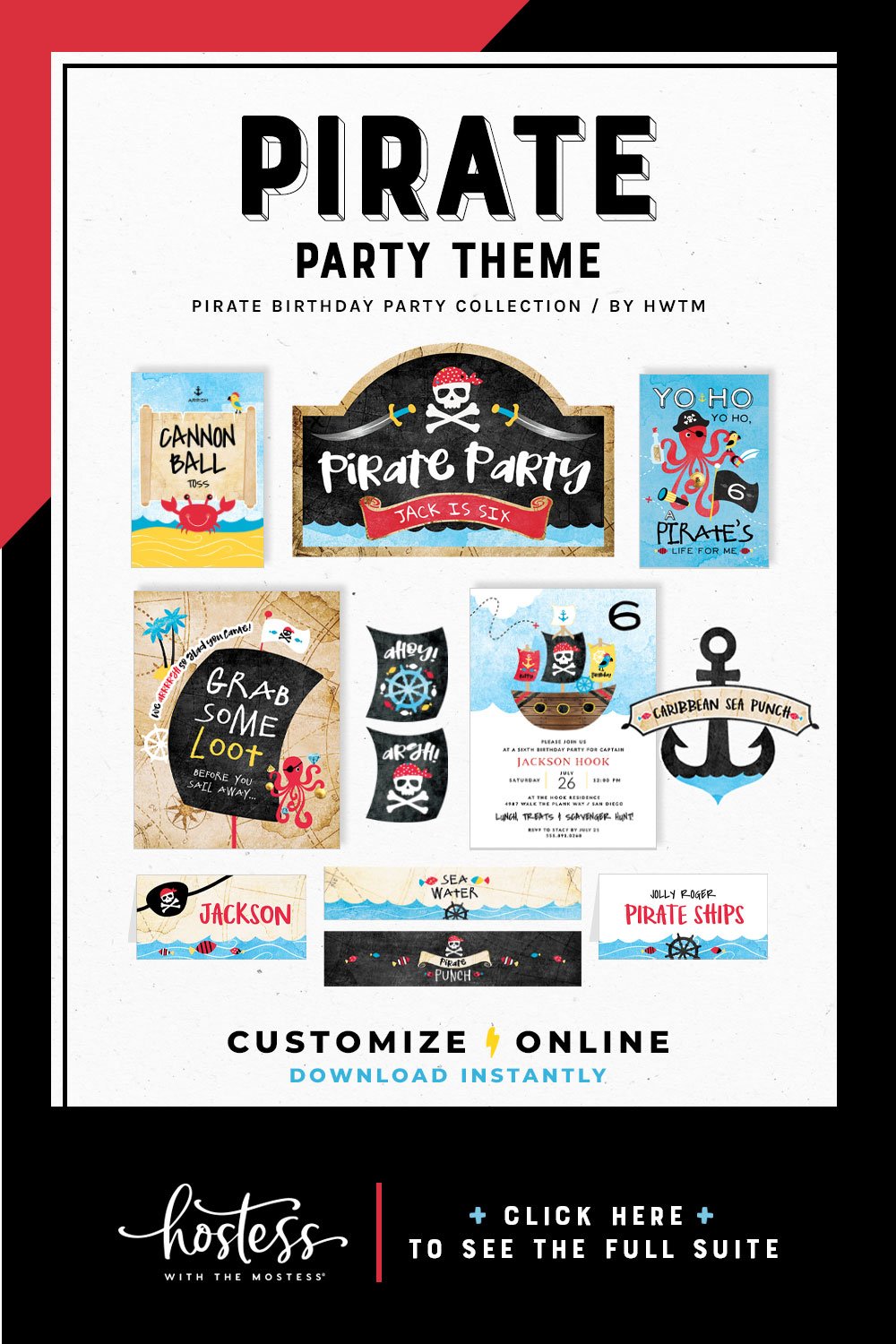 Pirate Birthday Party Printables