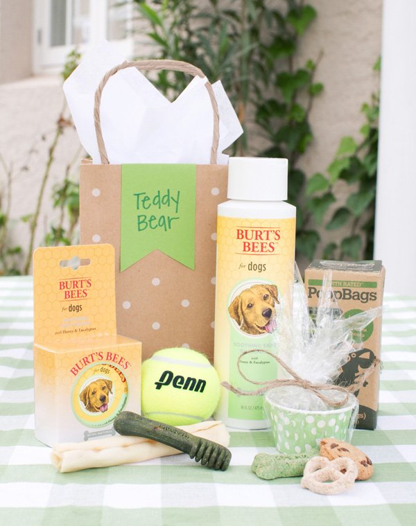 burts bees dog party favors