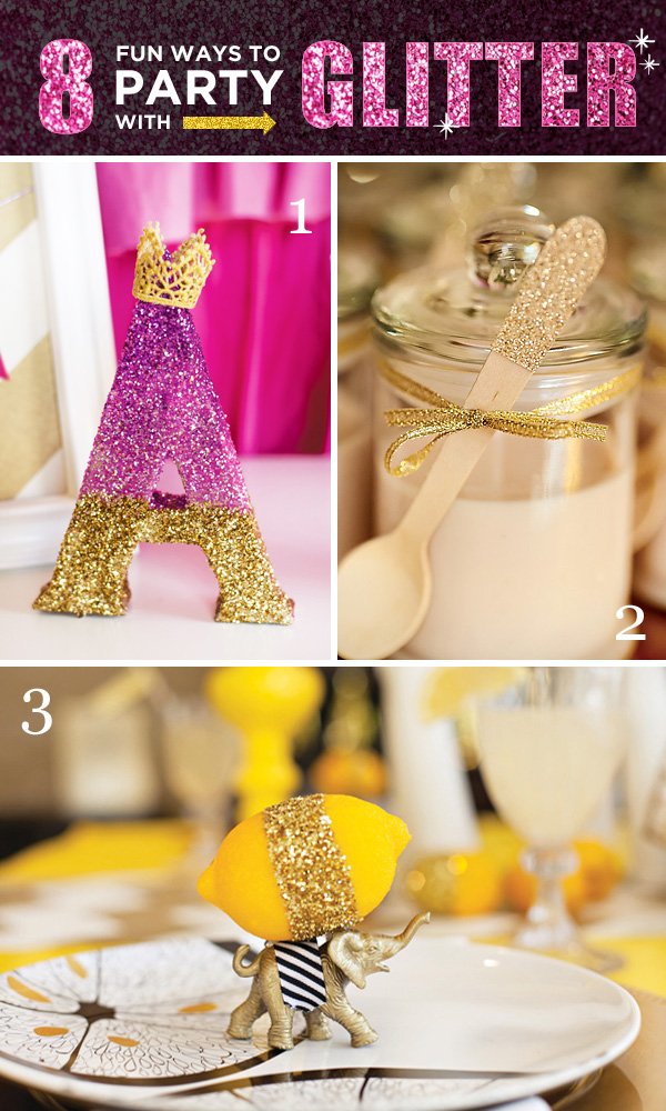 8 fun ways to party with glitter, DIY crafts to make things sparkle