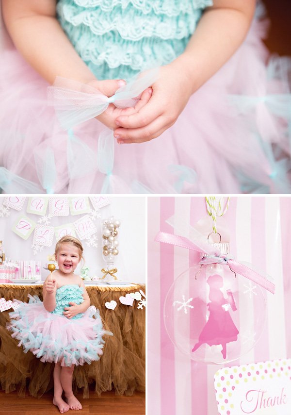 sugar plum fairy tutu costume with rag tie tulle in pink and blue