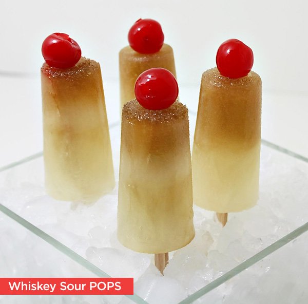 Whiskey Sour Cocktail Pops by Jeanne Benedict