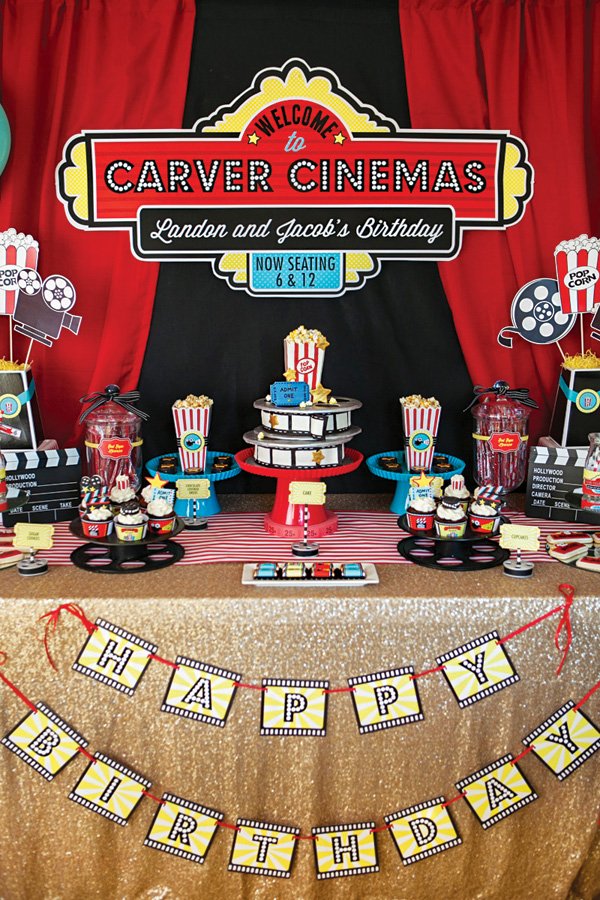 Hollywood Party Theme Oscar Centerpiece Decorations | BalsaCircle.com -  YouTube