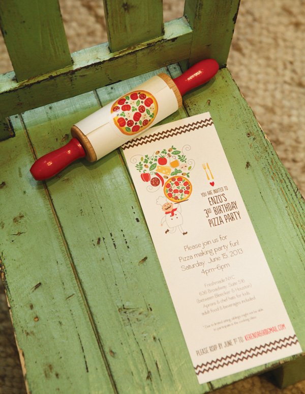 italian pizza party printables and mini rolling pin