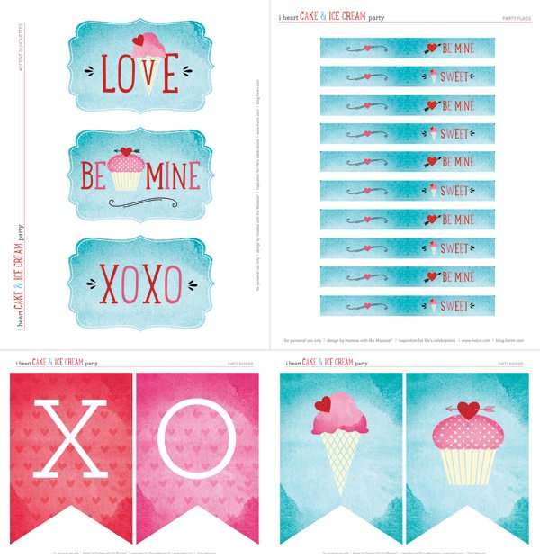 Free Valentine's Day Printables from Hostess with the Mostess