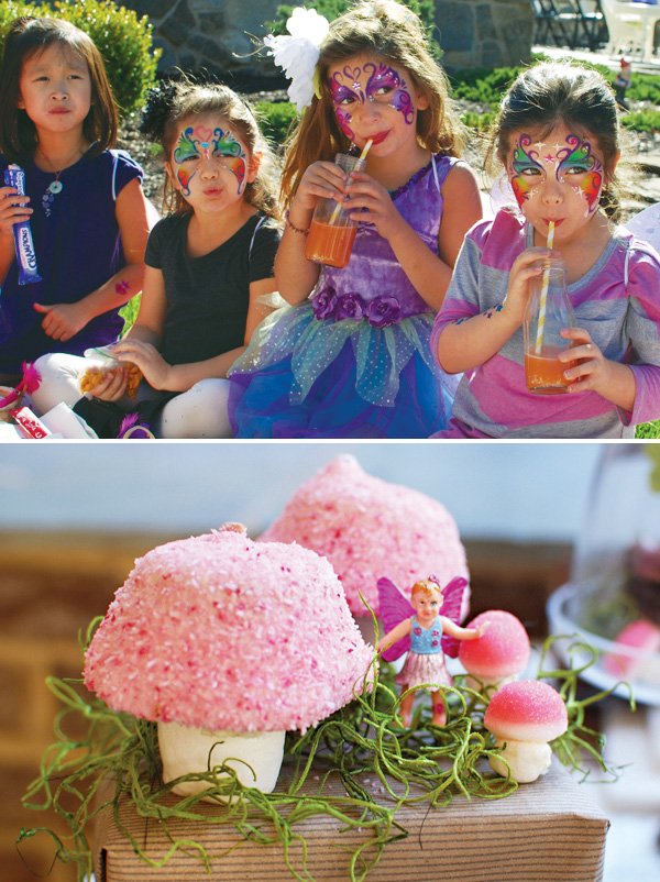 woodland fairy party desserts