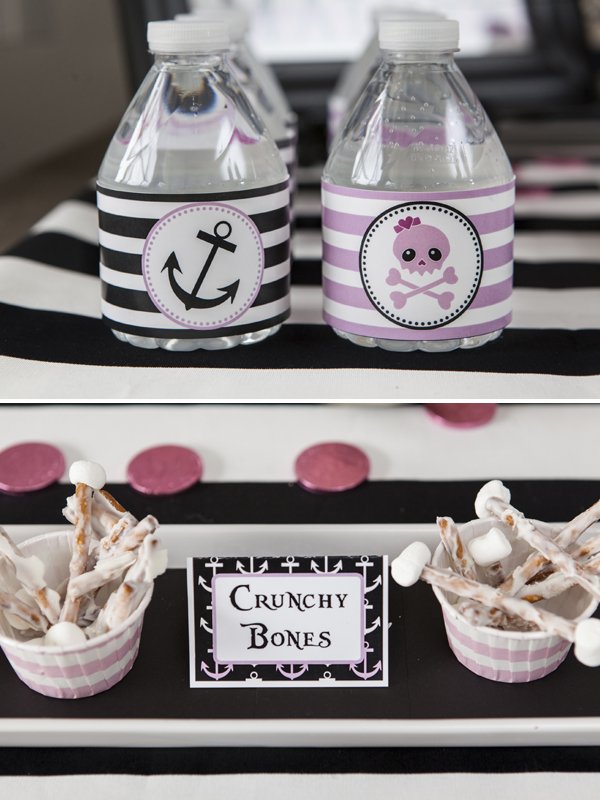 nautical girly pirate printables and treats