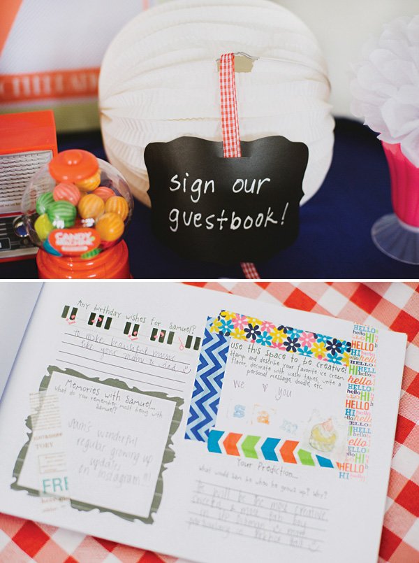 party guestbook decorating activity