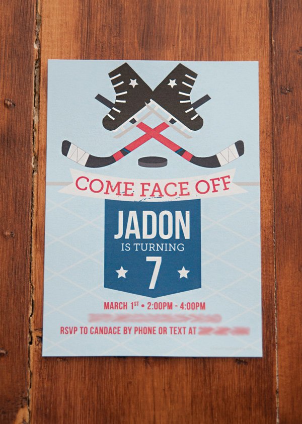 thumbnail image 2 of Hockey Birthday Party Supplies, Ice Hockey Themed Happy 2 of 14