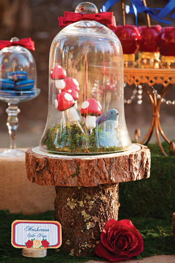 woodland toadstool cake pops
