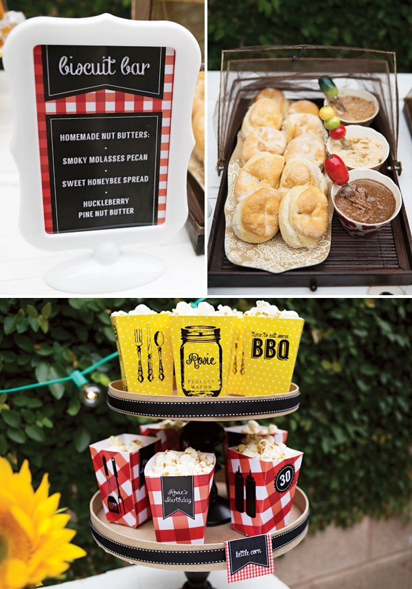 biscuits and toppings buffet