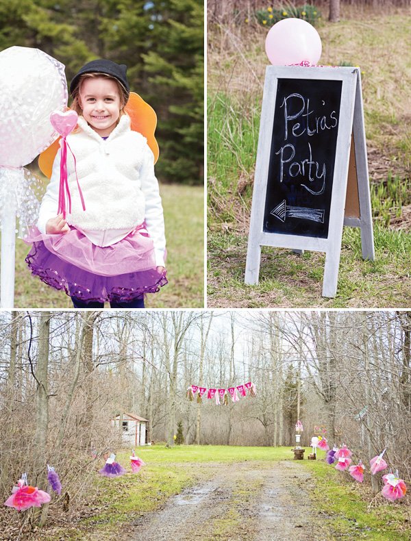 outdoor woodland birthday party