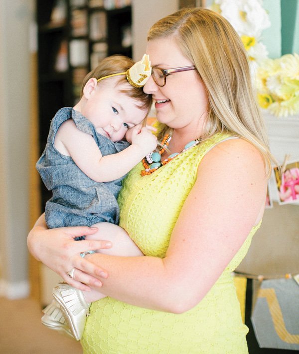 first birthday mini gold crown