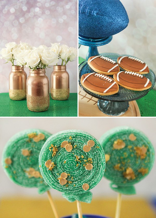 gold football party ideas
