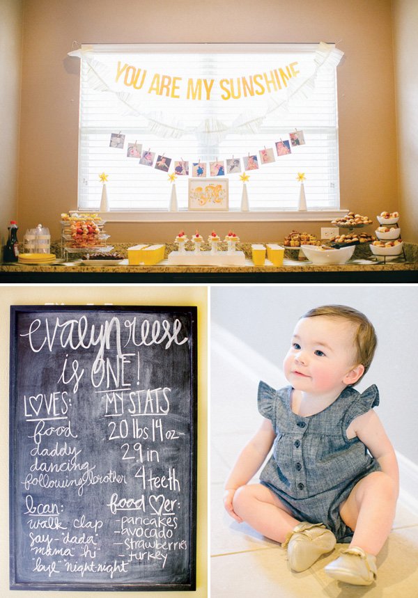 you are my shine first birthday party