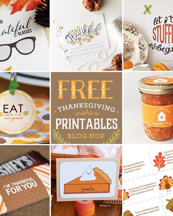 free Thanksgiving printables