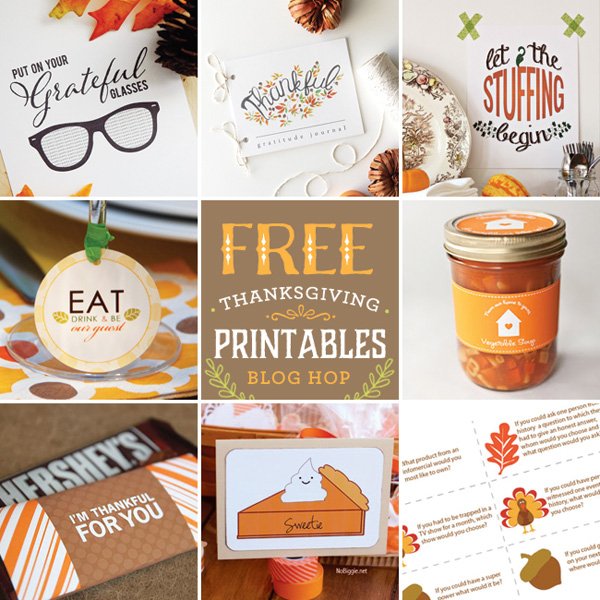 free Thanksgiving printables