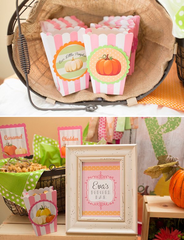 Fall Party Popcorn Station
