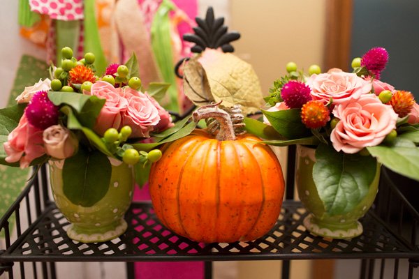 Pumpkin Birthday Centerpieces