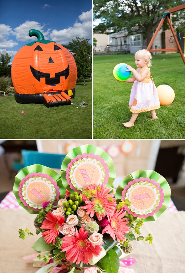 Pumpkin Birthday Bounce House