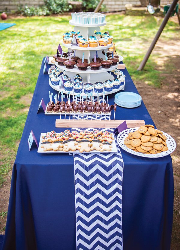 little man mustache dessert table