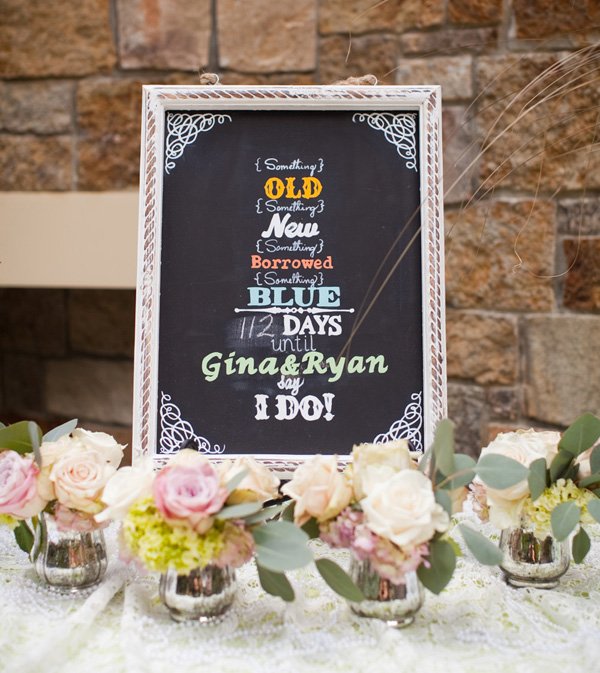 wedding countdown chalkboard sign