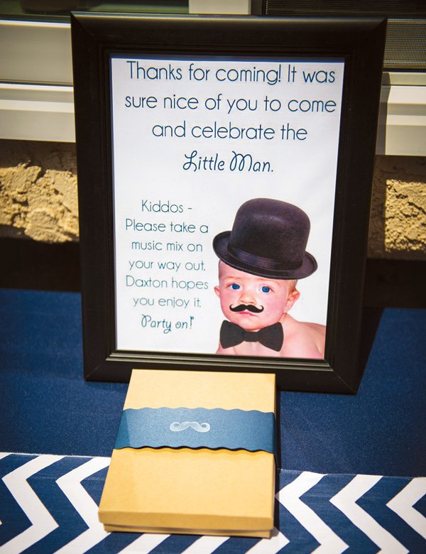 little man mustache first birthday party favors