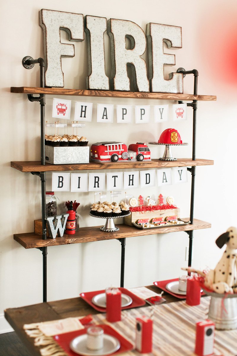 fire marshall birthday party theme