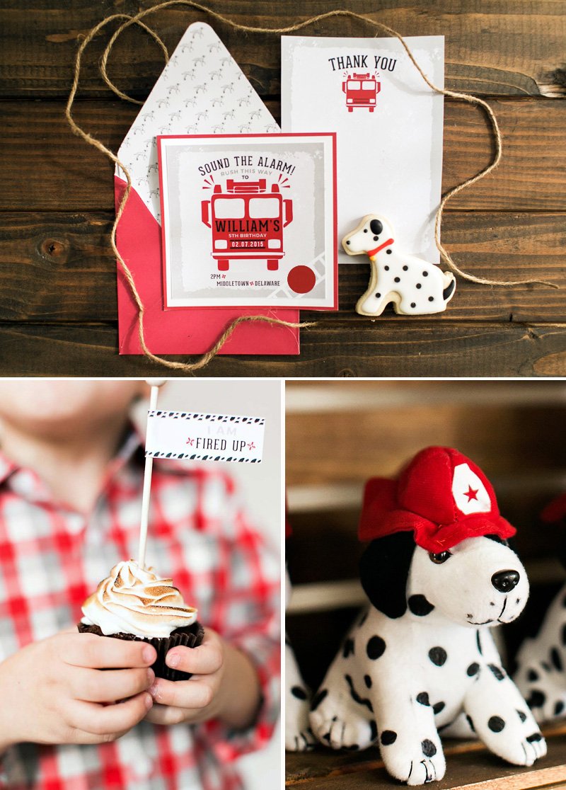 fire marshall birthday invitation